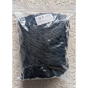 💜Black Lanyard 100 Pack with Swivel Hooks